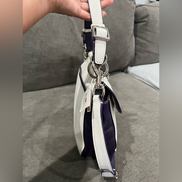 Coach Legacy White Purple Archival Crossbody Bag - Picture 5 of 8